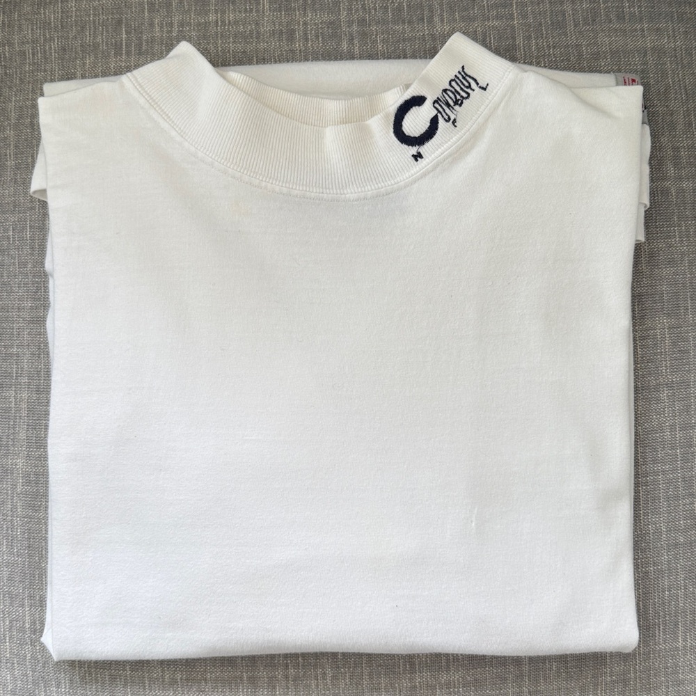 Vintage 1997 Edge NFL Dallas Cowboys White Mock Turtleneck - Size Large